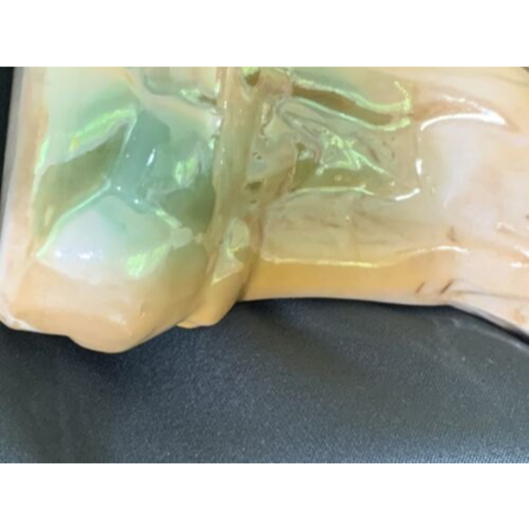 Vintage Proud Lion Figure Statue Lusterware Brazil - Picture 10 of 12